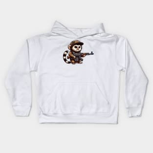 Tactical Marmoset Monkey Kids Hoodie